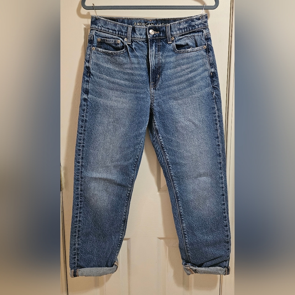 AE Super High Rise Straight Jeans